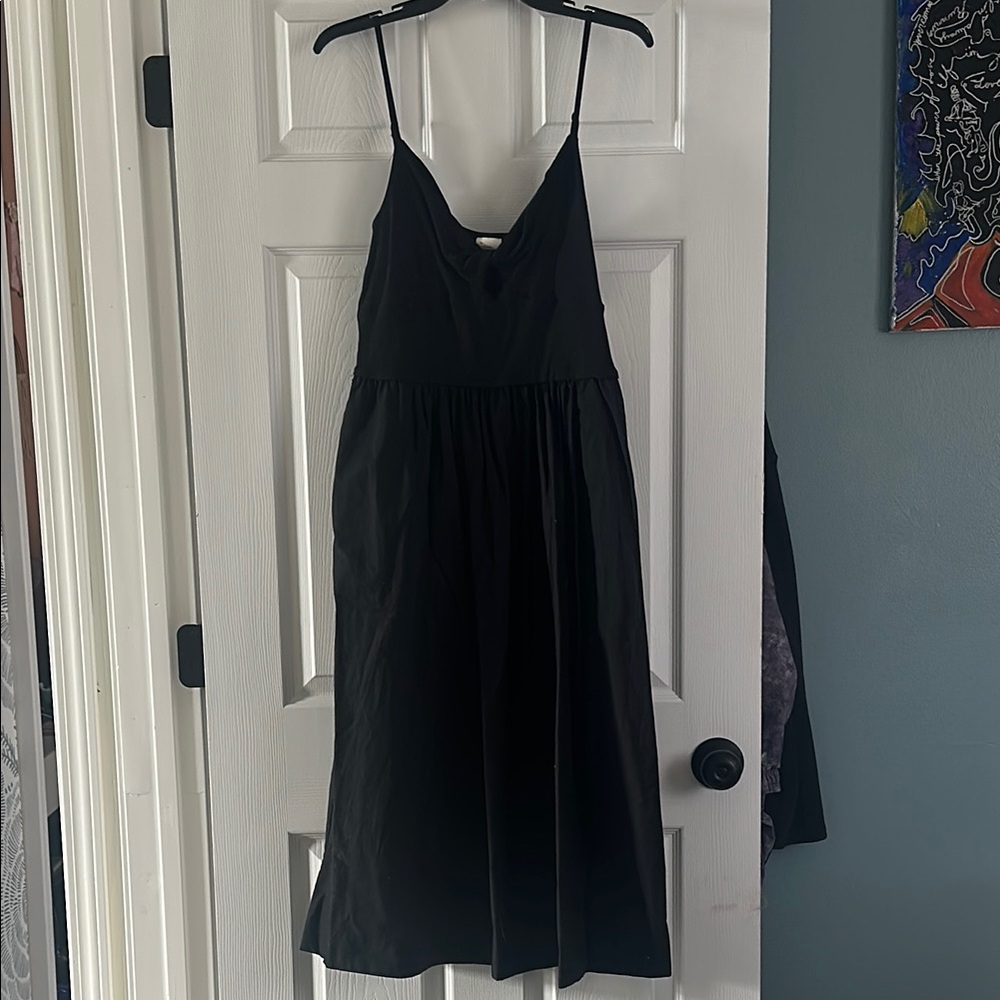 Elegant Black Spaghetti Strap Dress
